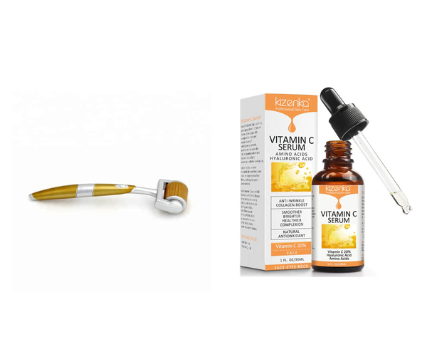 Dermaroller + Vitamin C serum from Neutriherbs