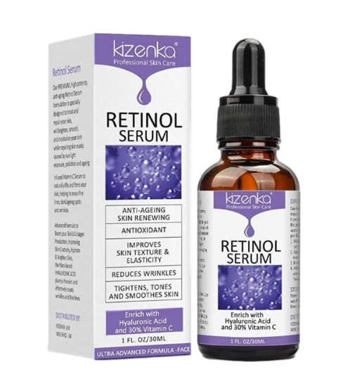 Retinol serum with hyaluronic acid and 30% vitamin C