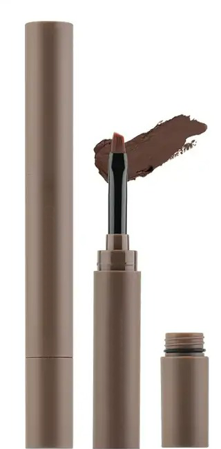 Double-ended eyebrow cream in five shades