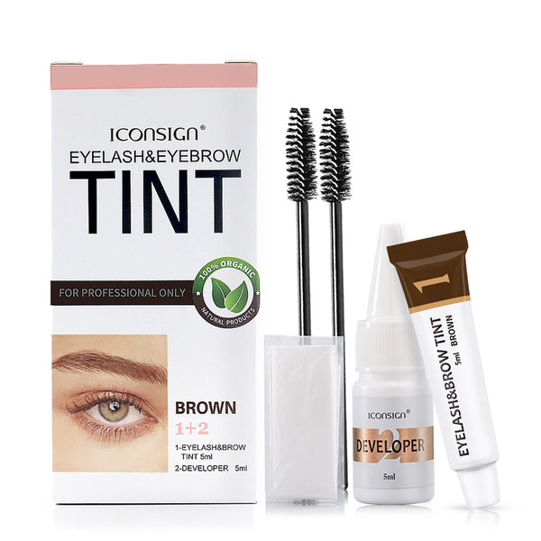 Professional kit for tinting eyelashes and eyebrows
